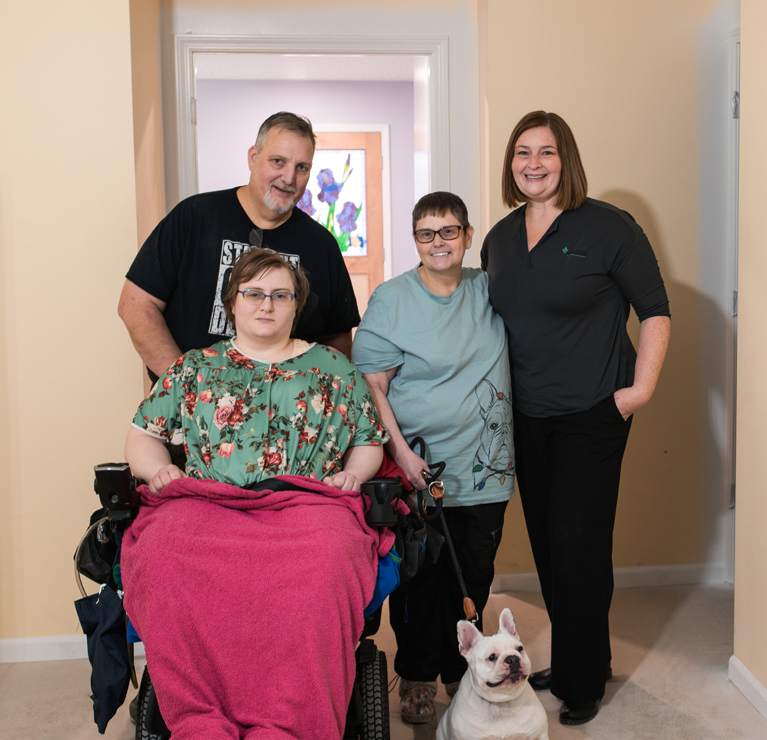 GreenStone helped the Keslers build an accessible home for their daughter. 
