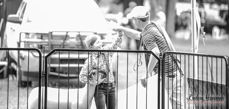 2 people smiling at each other