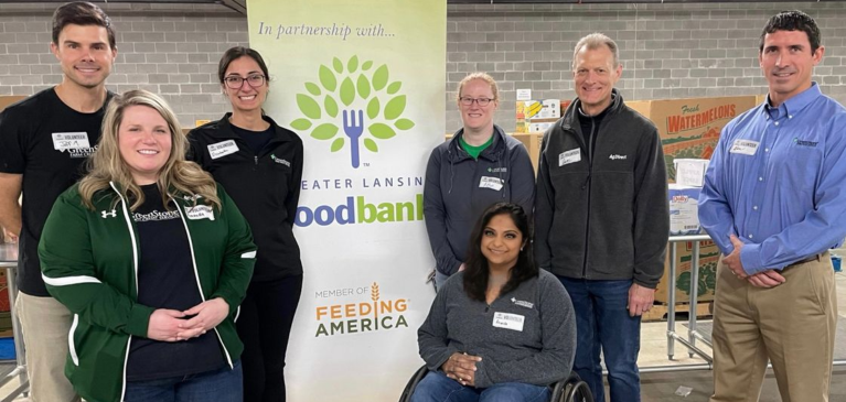 Group at Food Bank