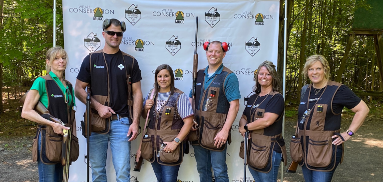 Group of employees at MUCC Charity Shoot