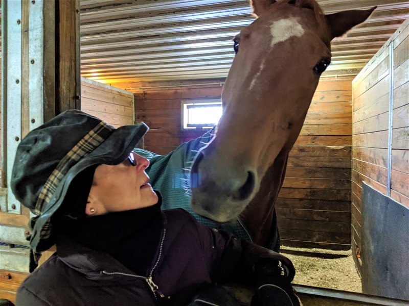 Karen Flynn and friend