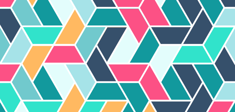 Geometric pattern of colors