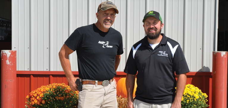 Young Beginning Small Farmer Zach Snider Andy Snider