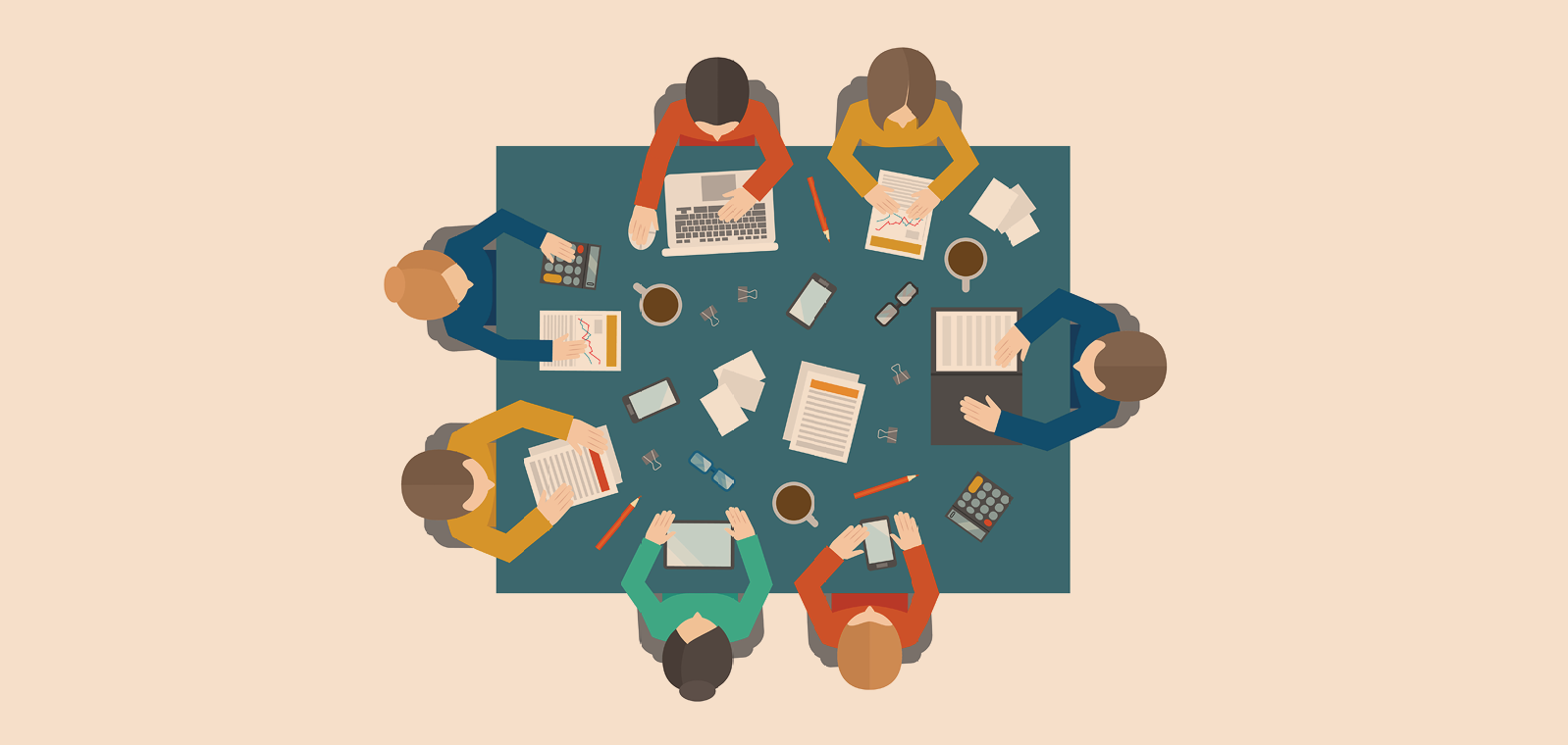 People sitting at a table