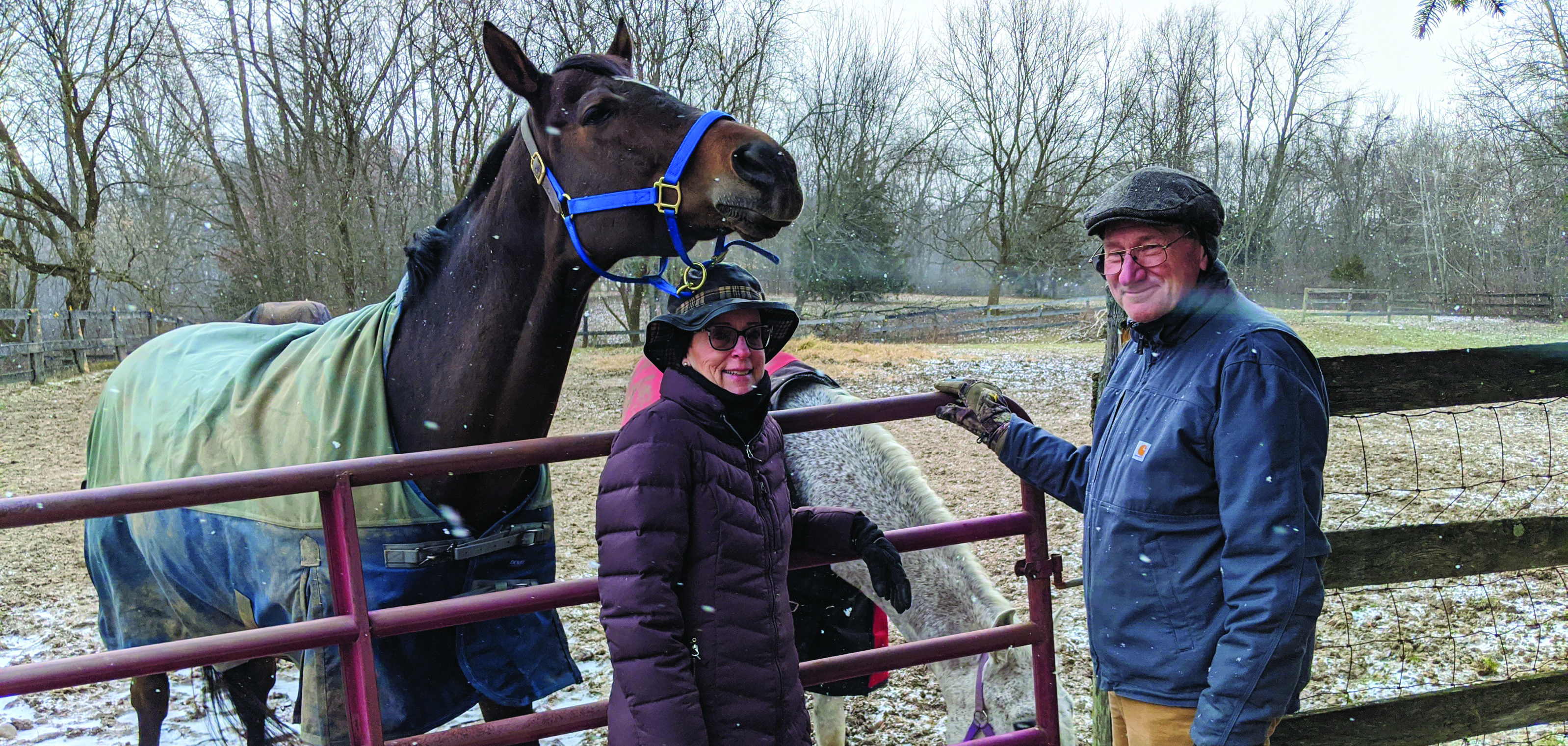 Flynns with horses.