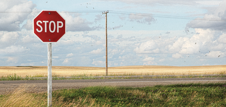 Stop sign near field Graphic