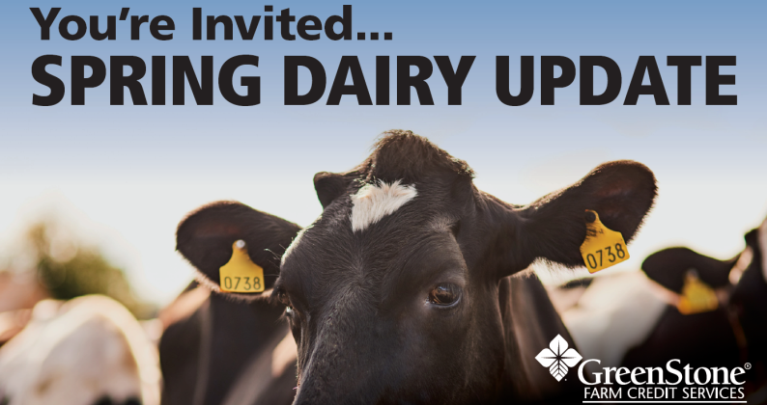 Picture of cows in a field with blue sky.