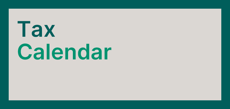 Winter 2026 Tax Calendar