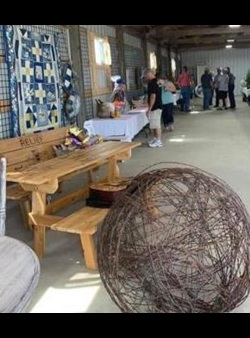 Barn Bash silent auction table