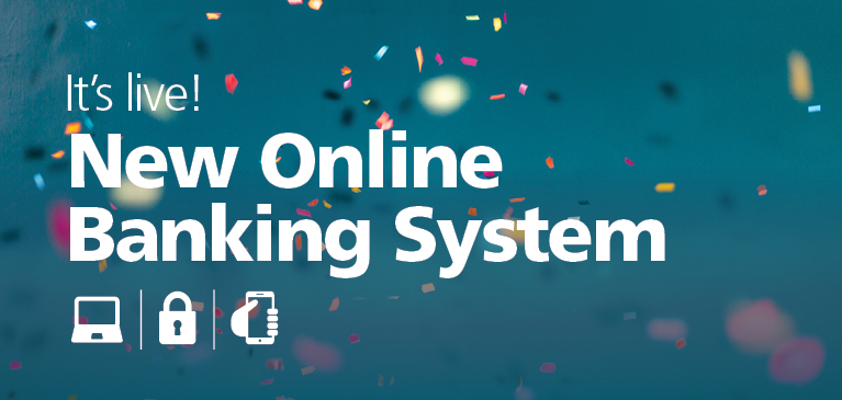New Online Banking Confetti Celebration