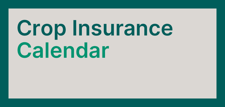 Crop Insurance Calendar