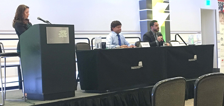 Democratic candidates at the forum