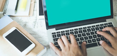 Typing on Computer Among Phone and Papers