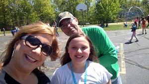 Gina Siegrist with her family