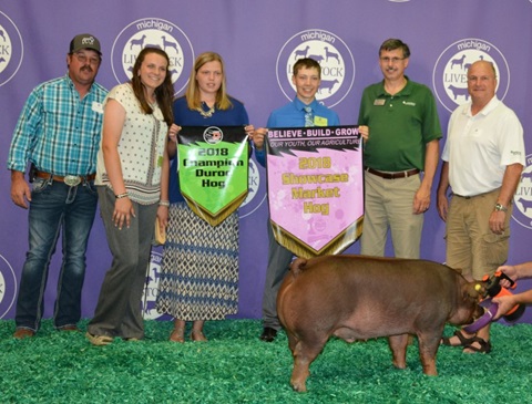 Champion Pig at Michigan Livestock Expo