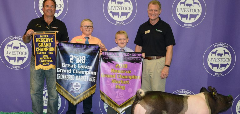 Champion Hog at Michigan Livestock Expo