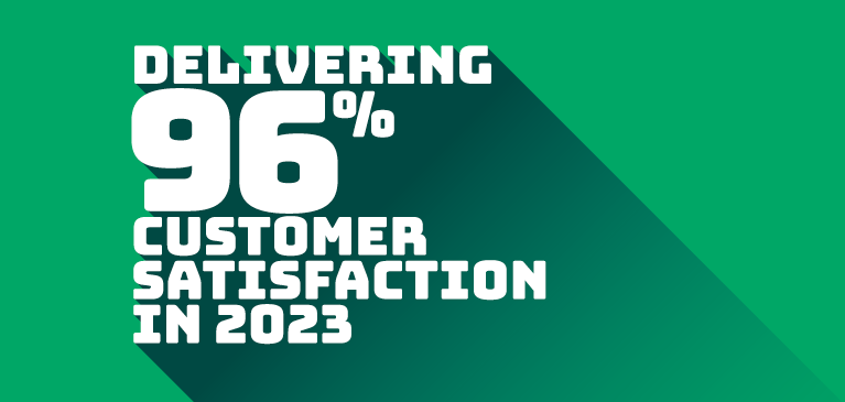 GreenStone delivers 96% customer satisfaction in 2023 GreenStone delivers 96% customer satisfaction in 2023