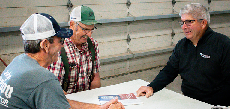 Farmers planning ahead with their tax specialist
