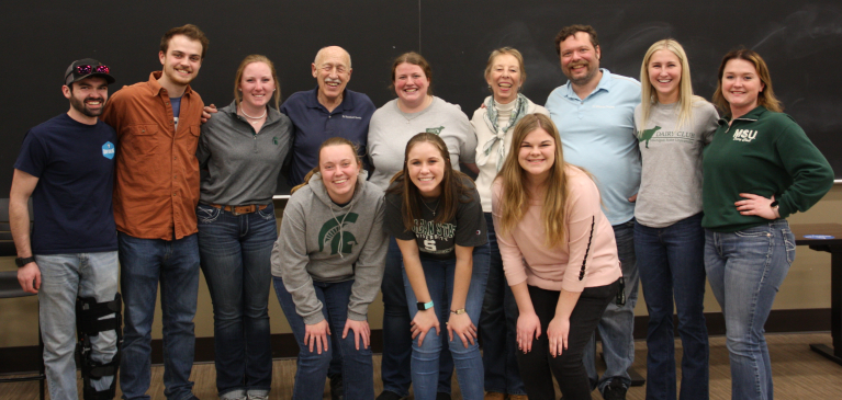 Group of MSU Dairy Club Members