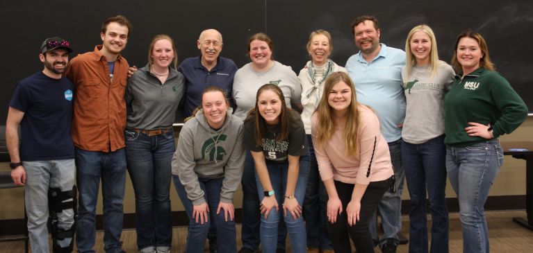 Group of MSU Dairy Club Members 