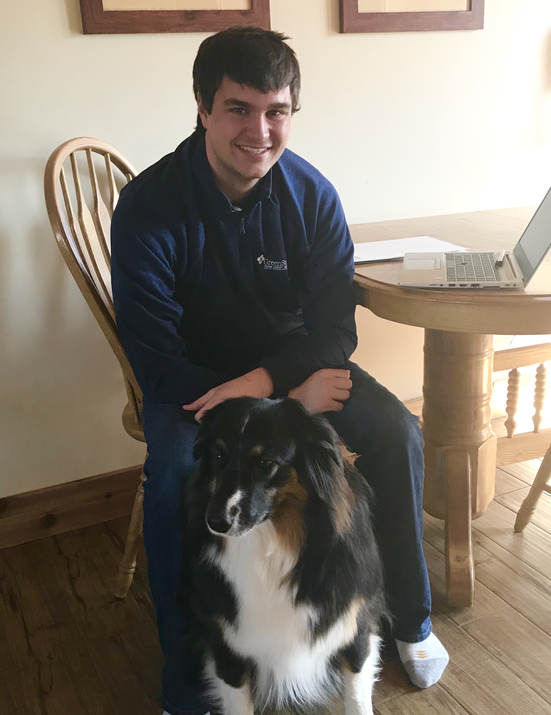 David Doyle with dog.  