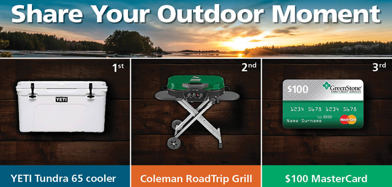 Banner photo of prizes available for July photo contest winners