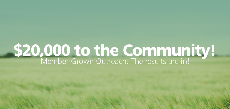 GreenStone members voted for the organization and helped decide how the cooperative supported the community with a $20,000 donation.