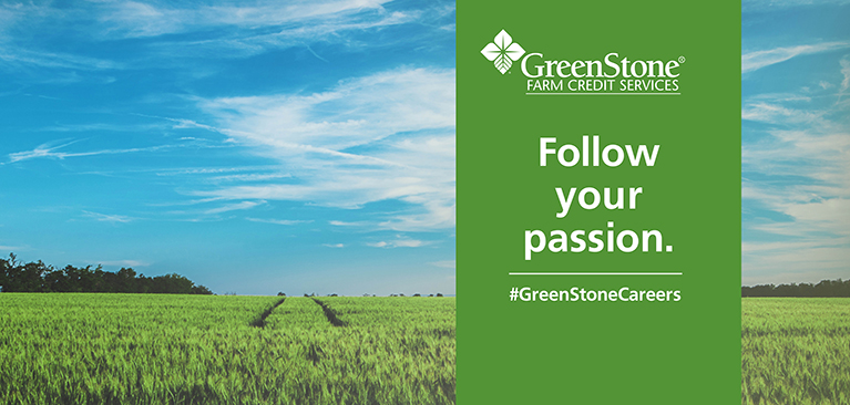 Field and sky image with banner that says "Follow your passion"