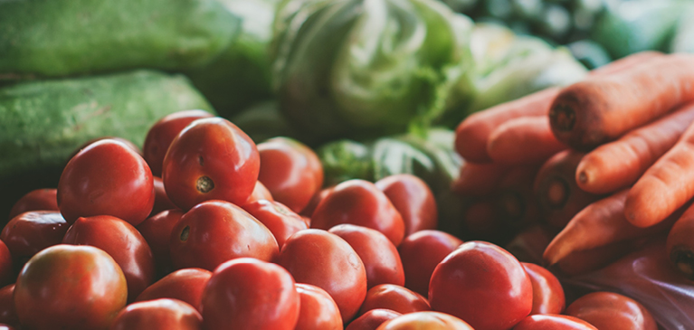 produce at farmers market