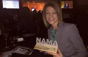 Melissa Rogers with the NAMA award