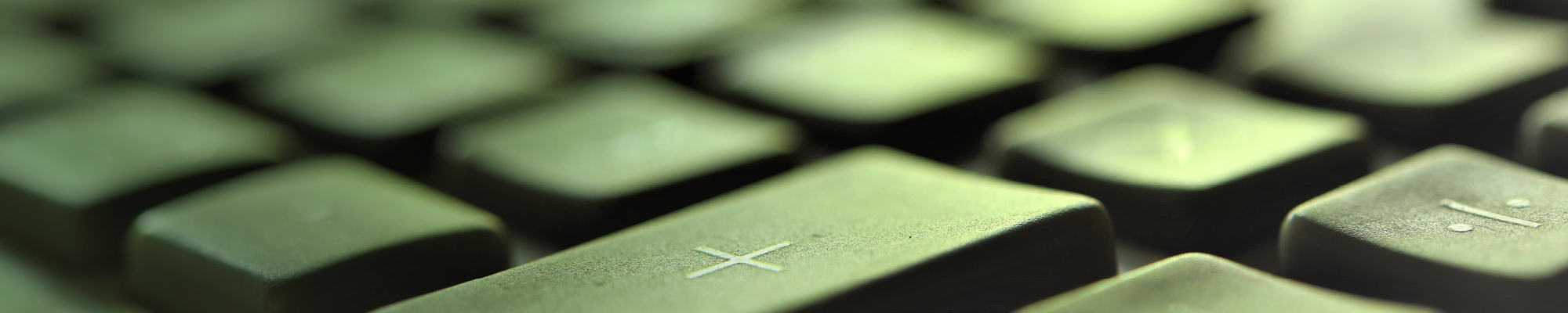 Close up of computer keyboard