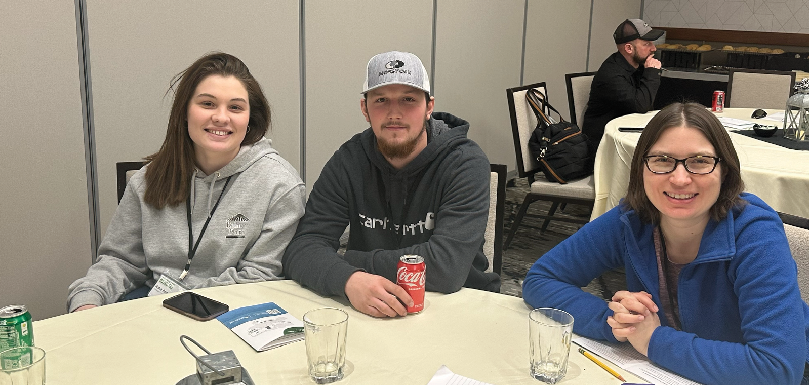 photos of people attending a conference