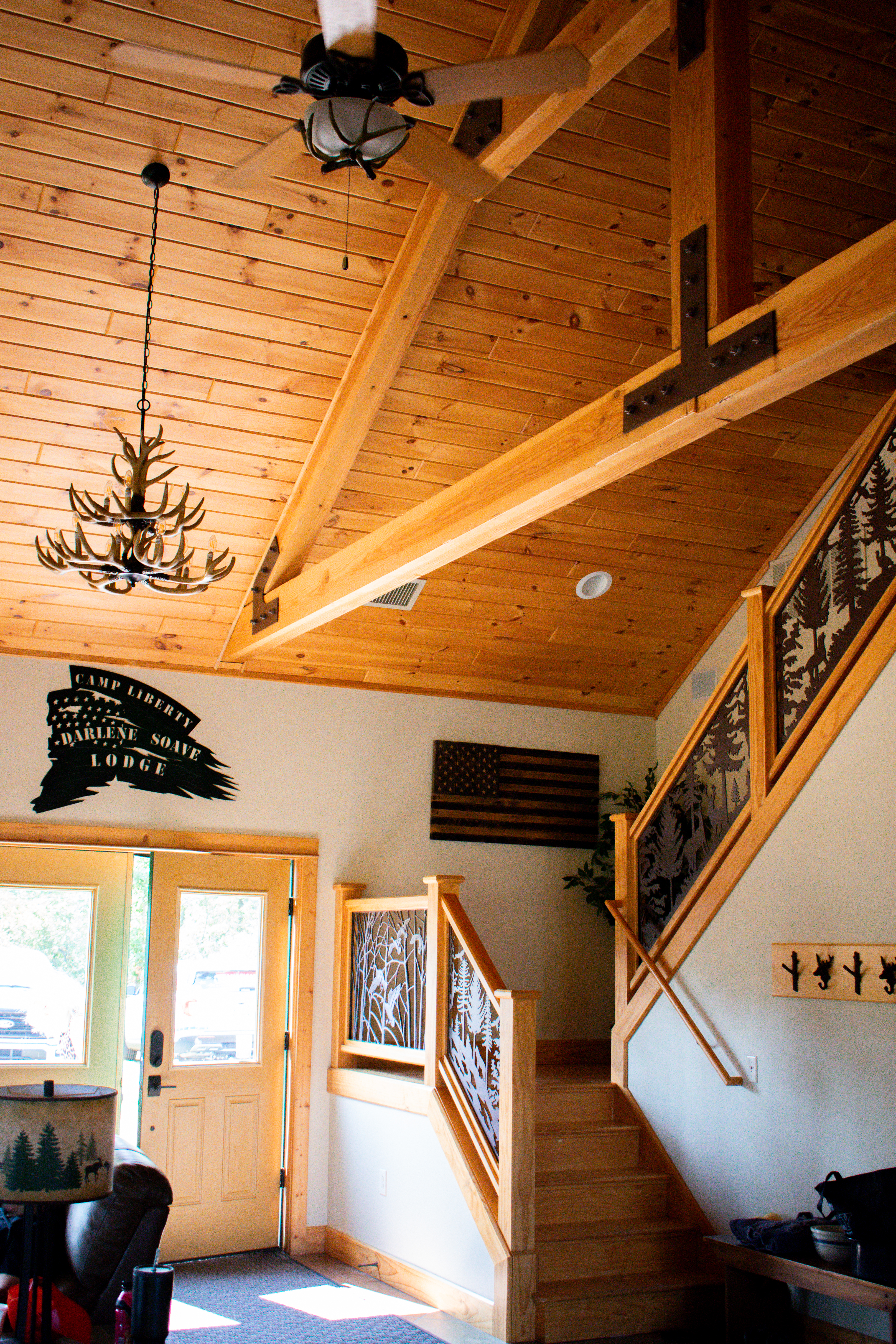 The spacious common area of Camp Liberty