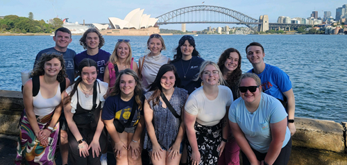 group of students gathered together for a photo