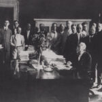 President Woodrow Wilson signing federal legislation