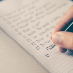 Pen writing checklist