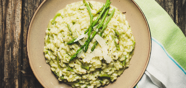 Asparagus and lemon risotto