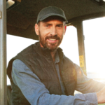 Man sitting in tractor