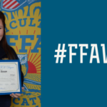 Emily House receiving American FFA Degree