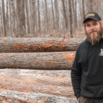 GreenStone customer near logs