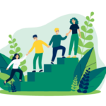 People helping others