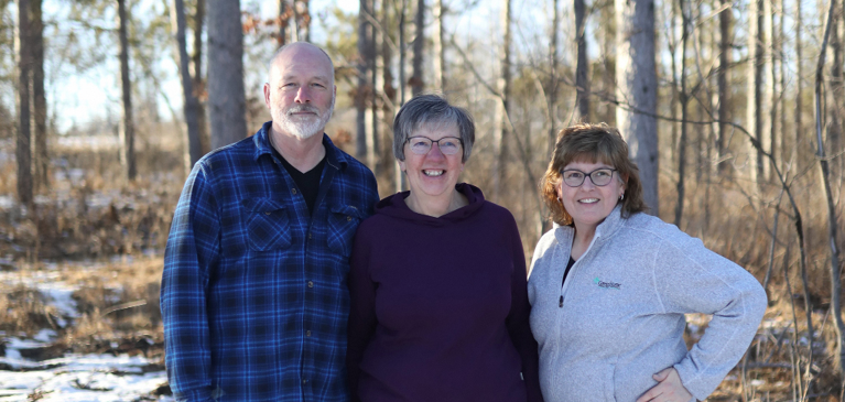 The Evanses on their dream property