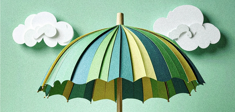 Graphic of a pool umbrella