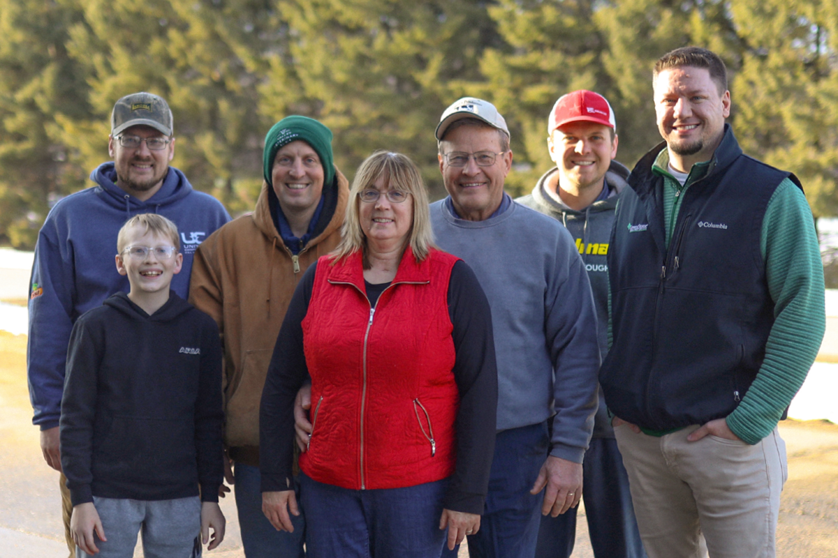 Three generations of the Schmidt family